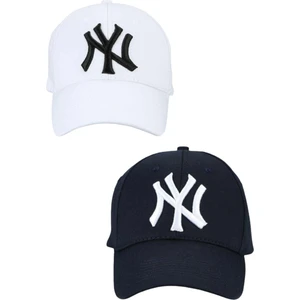 Elif İç Giyim Unisex Ny Nakışlı Kep Şapka 2'li Set