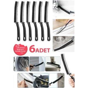 Hy Ticaret 6 Adet Çok Amaçlı Multi Ince Temizlik Fırçası Derz Arası Banyo Mutfak Lavabo Detay Temizleme Fırçası
