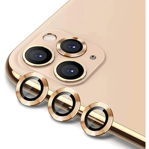 iPhone 11 Pro Kamera Koruyucu Lens Alüminyum Alışımlı Cam (gold)