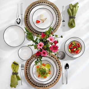 Iconic Yemek Takımı 24 Parça-Siyah