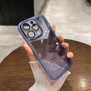 iPhone 15 Pro Max Kamera Koruması Şeffaf Tpu Cep Telefonu Kılıfı (Yurt Dışından)