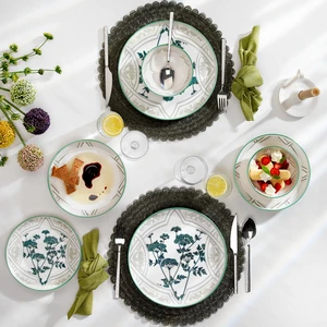 Iconic Yemek Takımı 24 Parça-Yeşil