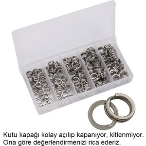 5162 Split Yapay Yem Halkası 200'lü Mix Kutu Nikel