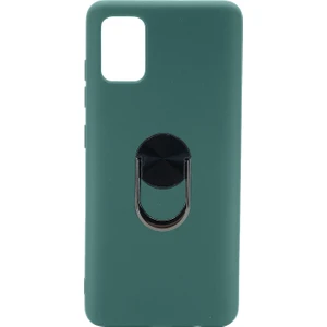 Samsung Galaxy A41 Uyumlu Leather Ring Nano Arka Koruma Kılıf