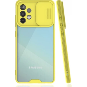 Samsung Galaxy A52 Uyumlu Platin Kamera Kızaklı Arka Koruma Kılıf