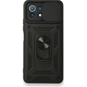 Xiaomi Mi 11 Lite Uyumlu Kızaklı Panzer Seri Arka Koruma Kılıf