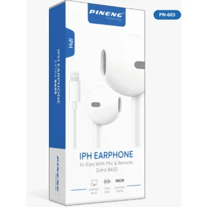Pineng Iph Earphone Extra Bass Lightning Kulaklık PN-603