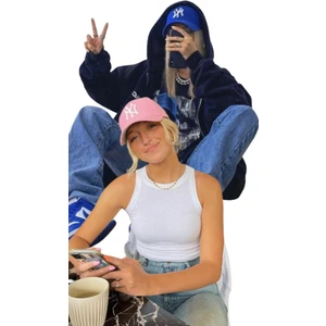 Elif İç Giyim Unisex Ny Nakışlı Kep Şapka 2'li Set