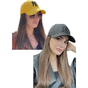Elif İç Giyim Unisex Ny Nakışlı Kep Şapka 2'li Set