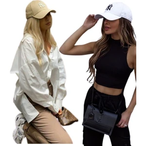 Elif İç Giyim Unisex Ny Nakışlı Kep Şapka 2'li Set