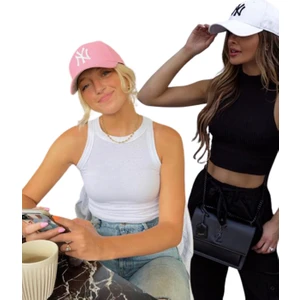 Elif İç Giyim Unisex Ny Nakışlı Kep Şapka 2'li Set