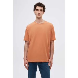 D'S Damat Oversize Tarçın Bisiklet Yaka %100 Pamuk T-Shirt 6HC14ORT02006