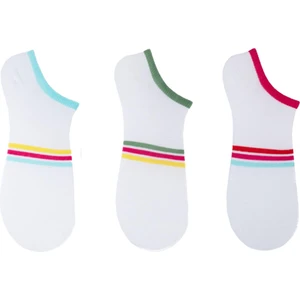 The Socks Company 3 Çift Desenli Kadın Babet Çorap