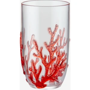 Chiara Alessi Coral Kırmızı Akrilik Su Bardağı 600 ml