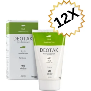 12 Adet Deotak Krem Deodorant Plus 35 ml