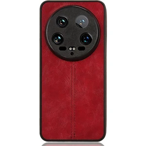 LR Joyful Xiaomi 14 Ultra Deri Doku Dikiş Hattı Darbeye Dayanıklı Arka Kılıf (Yurt Dışından)