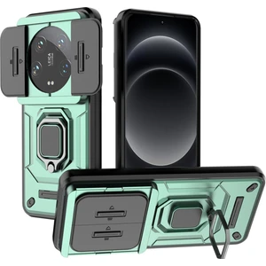 LR Joyful Xiaomi 14 Ultra Pc + Tpu Kickstand Telefon Kabuğu, Slayt Lens Kapaklı (Yurt Dışından)