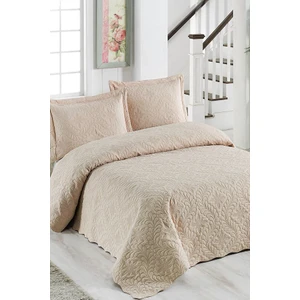 Yatak Örtüm Ivy Cappuccino Çift Kişilik Microfiber Kapitone Yatak Örtüsü