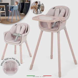 Misto 4in1 Bebek Mama Sandalyesi ve Mama Oturağı Iç Pedli Pudra