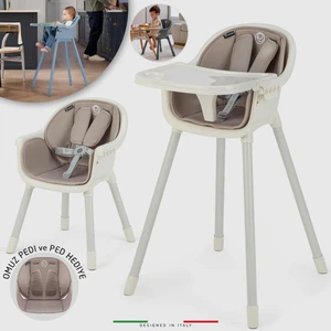 Misto 4in1 Bebek Mama Sandalyesi ve Mama Oturağı Iç Pedli Ekru