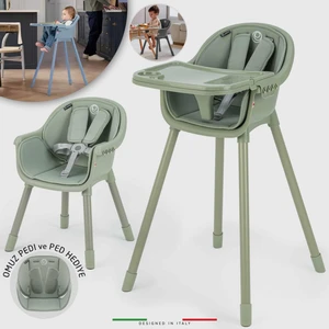 Misto 4in1 Bebek Mama Sandalyesi ve Mama Oturağı Iç Pedli Yeşil