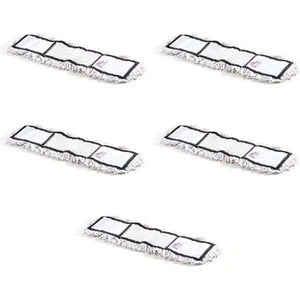 Nemli Palet Yedek Mop Paspas 80 Cm  / Nem Alıcı Mop - Pamuklu / Beyaz - 5 Adet