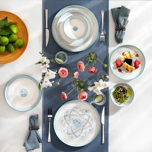 Iconic Yemek Takımı 24 Parça-Mavi