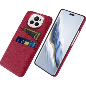 Honor Magic6 Pro 5g Kumaş Doku Telefon Kılıfı Çift Kart Tutucu Pc Kapağı (Yurt Dışından)