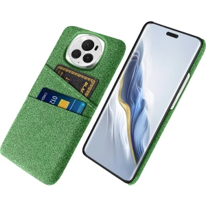 Honor Magic6 Pro 5g Kumaş Doku Telefon Kılıfı Çift Kart Tutucu Pc Kapağı (Yurt Dışından)