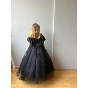 Taha Kids Güllü Prenses Kız Çocuk Abiye Siyah