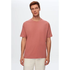 D'S Damat Oversize Pembe Bisiklet Yaka %100 Pamuk T-Shirt 6HC14ORT02006