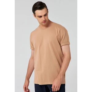 D'S Damat Comfort Bej %100 Pamuk T-Shirt 6HC14ORT02006
