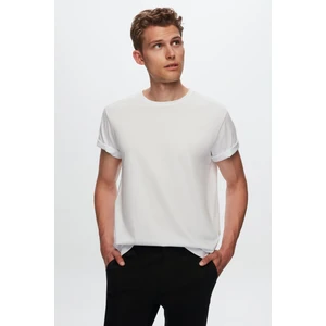 D'S Damat Comfort Beyaz %100 Pamuk T-Shirt 6HC14ORT02006