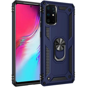 Samsung Galaxy S20 Plus Uyumlu Kılıf Soldier Korumalı Yüzüklü ve Mıknatıslı Tpu Gövde Kılıf