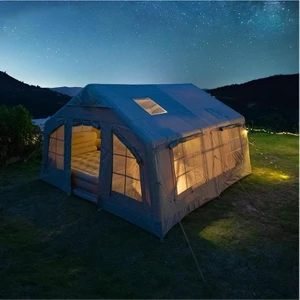 Camfit 4 Mevsim Şişme Kamp Çadırı 420X320X230 cm 10 Kişilik Şişme Çadır