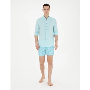 Pierre Cardin Erkek Mavi Deniz Şortu 50291526-VR007