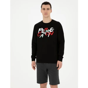 Pierre Cardin Erkek Siyah Regular Fit Sweatshirt 50285538-VR046