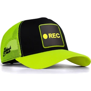 Rec Logolu Neon-Siyah Trucker Şapka