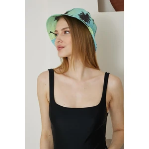 Kadın Yazlık Desenli Bucket Şapka Tropikal - Hope