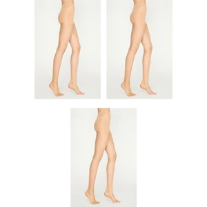 Jonny Kids 3 Lü Inceten Rengi Külotlu Çorap