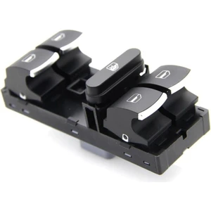 Volkswagen Passat B7 Sol Dörtlü Cam Açma Düğmesi (2011-2014) 5K4959857 / 5ND959857 Kromlu