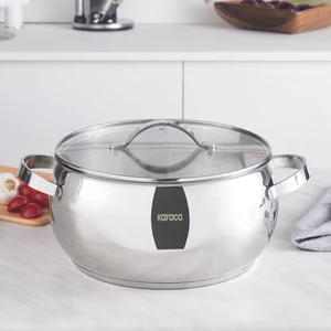 Kuzina Indüksiyon Tabanlı Çelik Tencere 24 Cm 