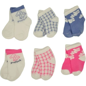 Defne Baby 6 Çift Newborn Kız Yeni Doğan ve Bebek Çorabı 0-6 Ay