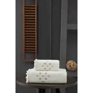 Arliva Home Perla Nakışlı Ponponlu 2li Havlu Seti 50X80 30X50