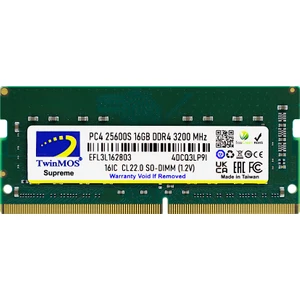 TwinMOS DDR4 16GB 3200MHz Notebook Ram (MDD416GB3200N)