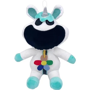 Gülümseyen Yaratıklar Korku Gülümseyen Hayvan Serisi Bebek Pembe Domuz Peluş Oyuncak Ayakta Mavi ve Beyaz Tek Boynuzlu At 30CM 130G Sıradan Ambalaj (Yurt Dışından)