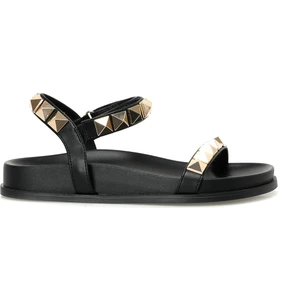 Nine West Mıld 4fx Siyah Kadın Kalın Taban Sandalet