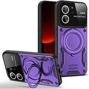 4U Sky Xiaomi 13T Manyetik Telefon Kılıfı Için Kickstand Pc+Tpu Hibrit Kapak-Mor (Yurt Dışından)