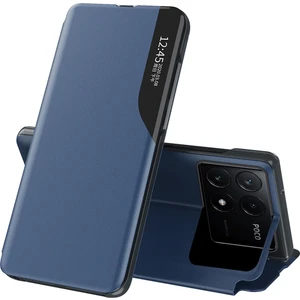4U Sky Xiaomi Poco X6 Pro 5g Telefon Kapak Görünüm Penceresi Katlanabilir Stand Kılıfı-Safir Için (Yurt Dışından)