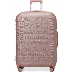 Lugano -B Abs 4fx Pudra Unisex Büyük Boy Valiz